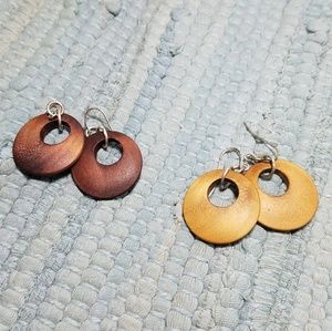 Wood earrings